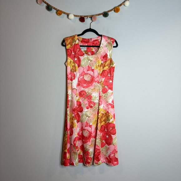 Vintage 1960's floral Edith Flagg dress - Picture 1 of 4